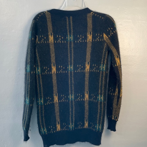 Madewell Black and Gold Plaid Cardigan size Xsmall - Picture 7 of 10